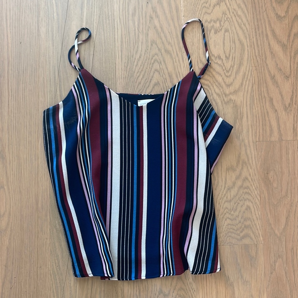 Juniper Blu striped Cami size small like new